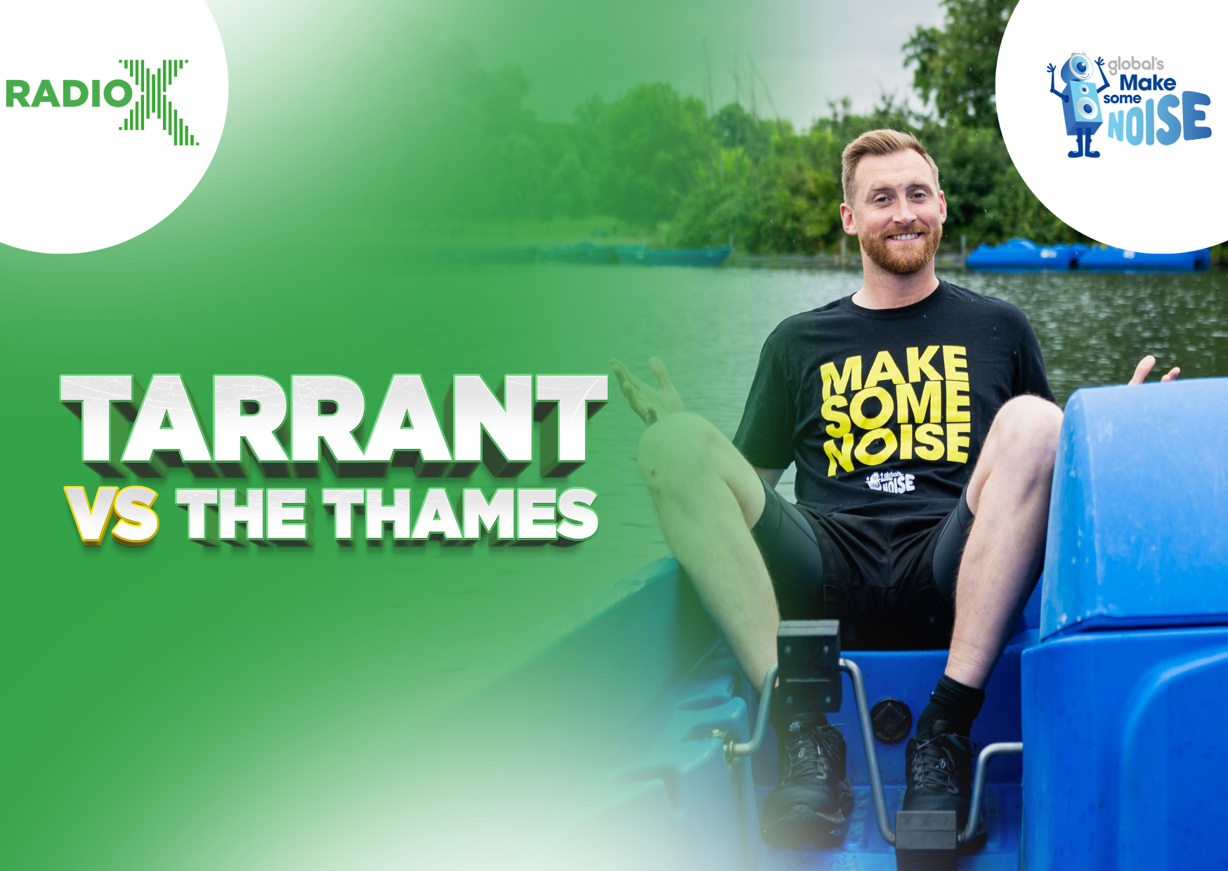 Toby Tarrant took on a challenge unlike any other... on a unicorn pedalo!